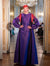 Raw Silk and Leather detailing Gown